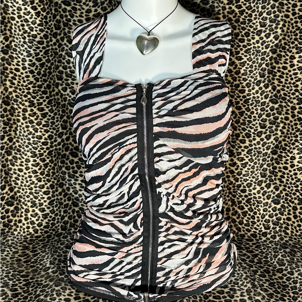 Zebra Print Women's Top